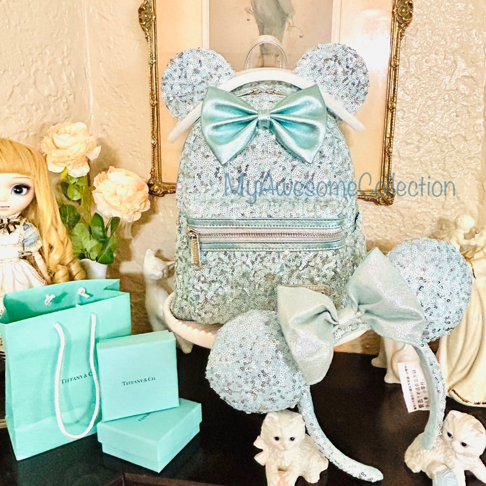 Arendelle Aqua Loungefly Disney Parks Exclusive Tiffany & Co. color match